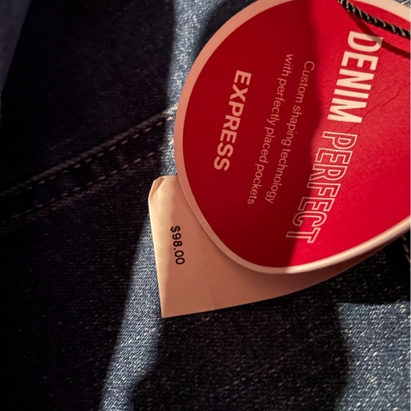 Express Jean Bell Flare Pin-tuck Seams Performance Stretch - Picture 5 of 5